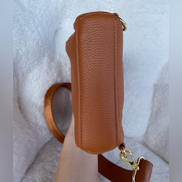 Small Sling Bag Fanny Packs Crossbody Bags Leather Brown - Picture 9 of 14